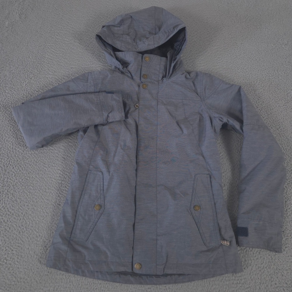 Burton Jacket Womens Small Blue Dryride‎ Thermolite Hooded Snowboard Ski Parka